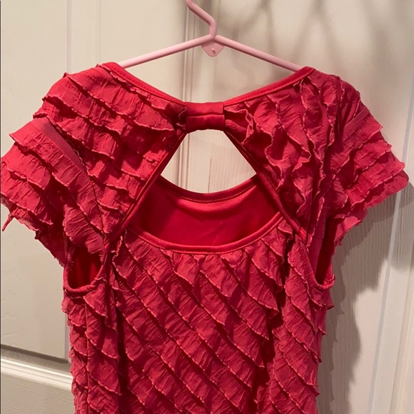 Girls Pink Ruffle Dress - Picture 3 of 4